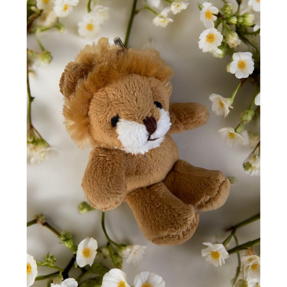 NEW Steven Smith Plush King Leo Lion 4.5" Mini Stuffed Animal Keychain